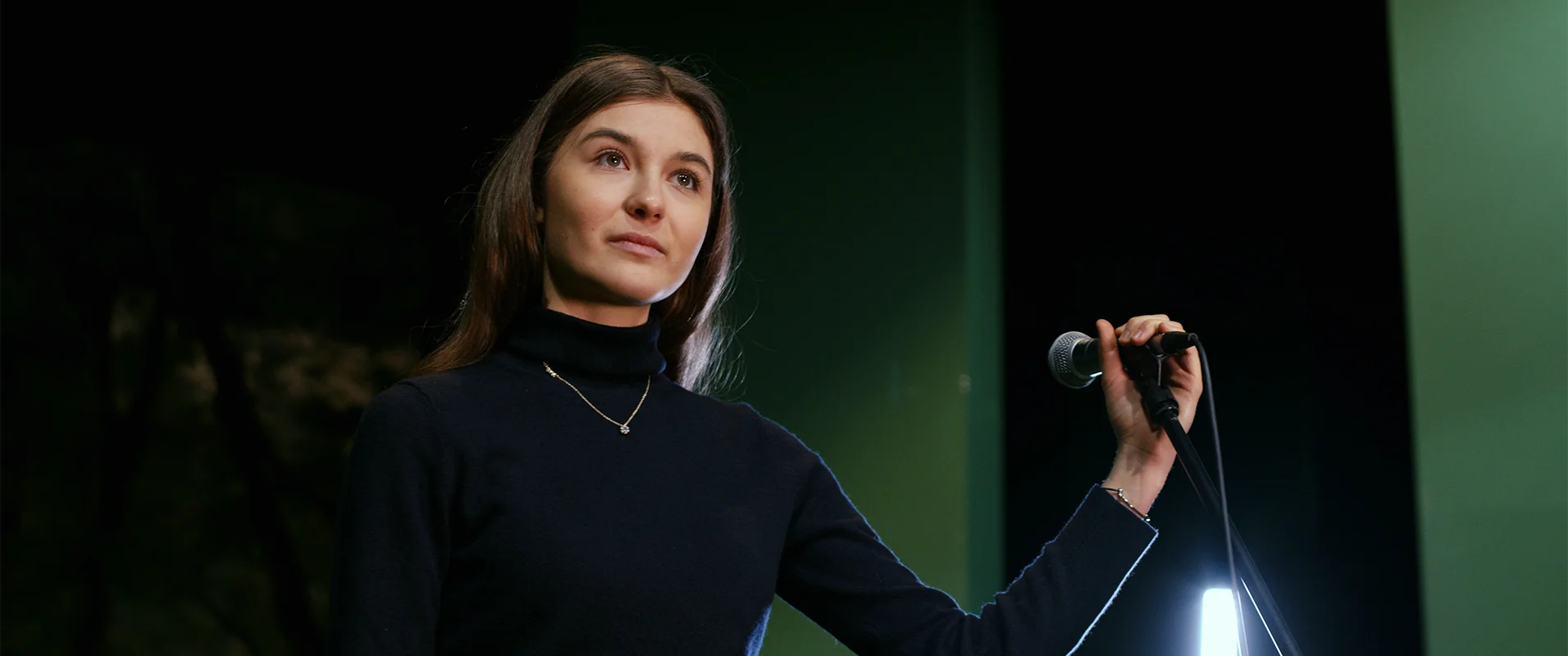 Still of Paulina Behrendt in the film "Dieser Abend". Click to watch.