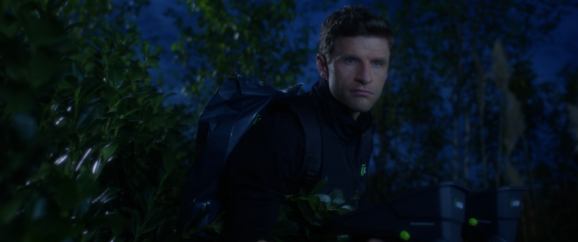 Still from Turbogrün Commercial with Thomas Müller.